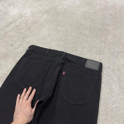 Levi’s 505 y2k straight jeans black Straight leg pants red tab logo
