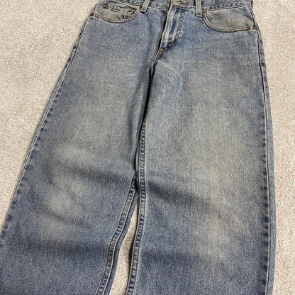 Y2K Levi’s 550 jeans W30L30 straight leg relaxed blue Relaxed fit 5 pocket pants red tab logo