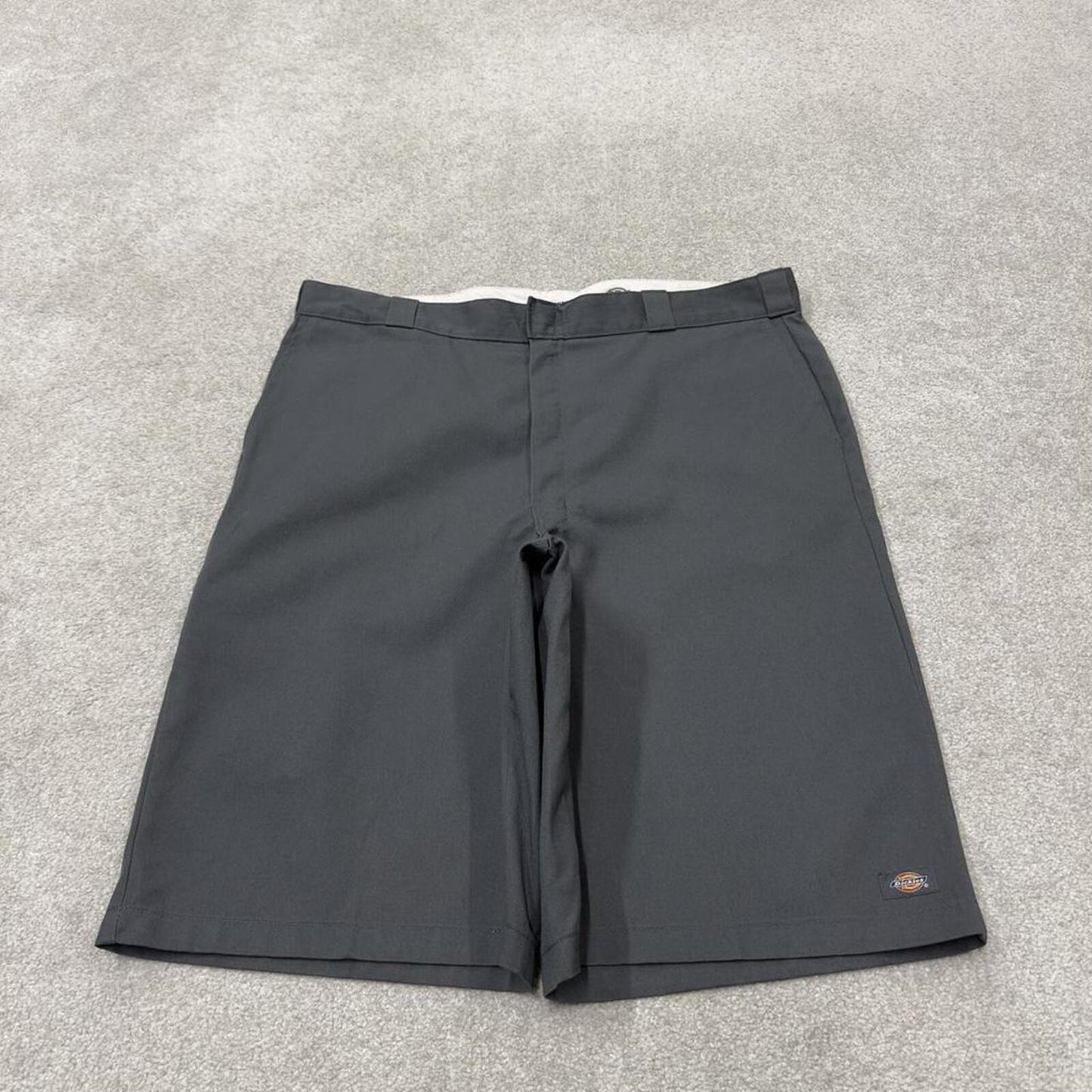 Dickies extra baggy chino shorts carpenter grey Surf style skater shorts long wide leg festival