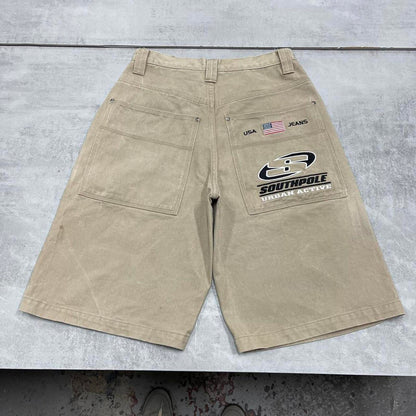 Baggy Southpole Urban Active embroidered jorts W32 long wide leg rare 90s style skater shorts