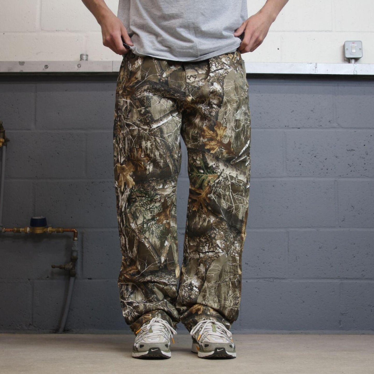Realtree camo jeans khaki Loose straight camouflage hunting pants