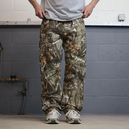 Realtree camo jeans khaki Loose straight camouflage hunting pants