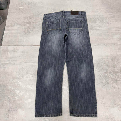 Mens loose Southpole jeans W36 L30 blue 90s style skater jeans