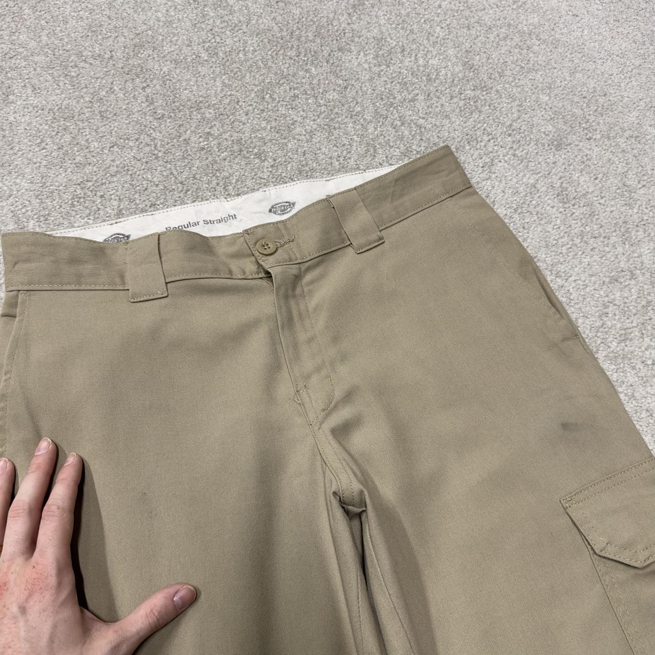 Dickies cargo utility pants W32L30 khaki straight fit chino work skate trousers