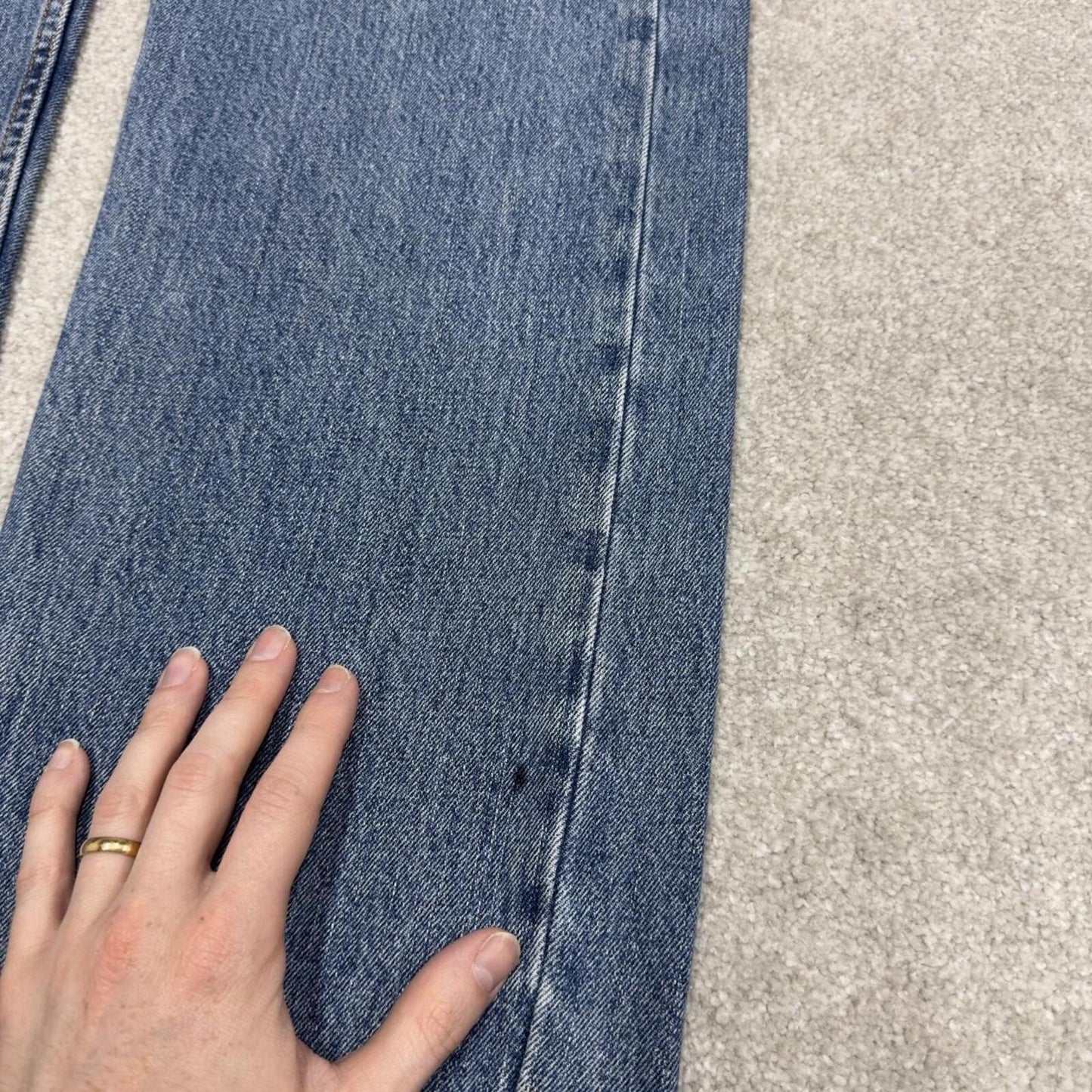 Y2K Levi’s 505 jeans blue Straight leg denim pants red tab logo