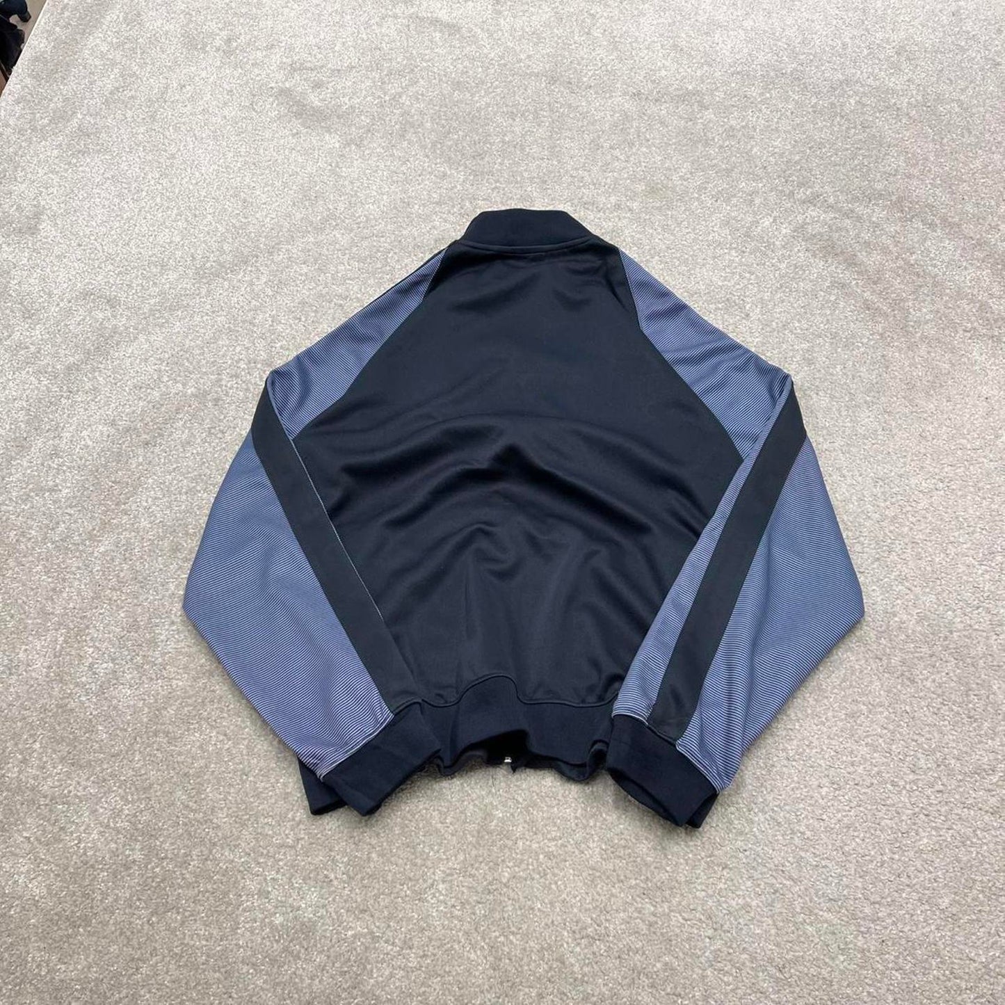 Nike Man City track jacket Medium men's y2k 00s style blue funky sports tracksuit