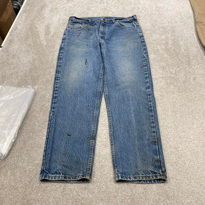 Y2K vintage Carhartt denim jeans blue Loose relaxed fit skate style workwear pants