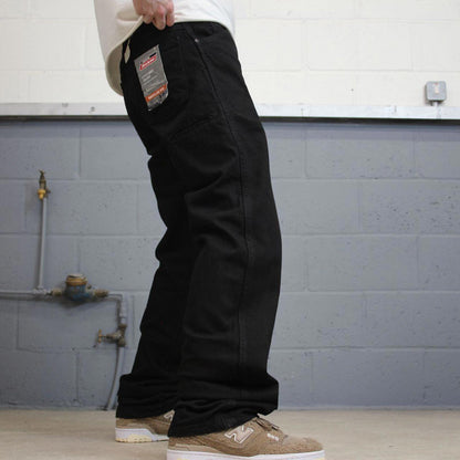 Dickies carpenter jeans W34L34 black 90s American skate style loose thick denim cargos workwear