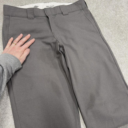 Dickies work pants slim taper grey Twill chino skate style slim trousers