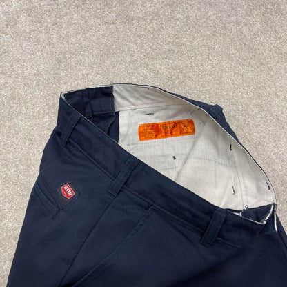 Navy Red Kap pants W30L32 loose y2k chino style skate trousers patch logo