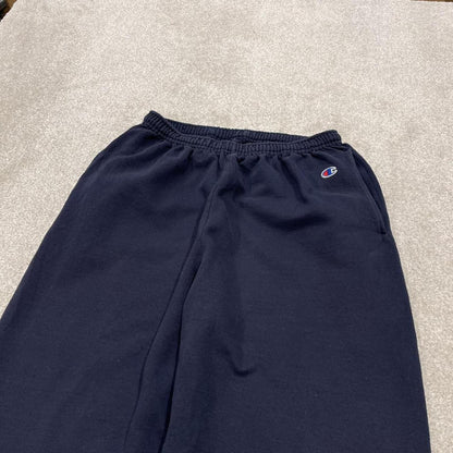 Champion baggy sweatpants joggers cuffed navy Loose floaty embroidered tracksuit bottoms