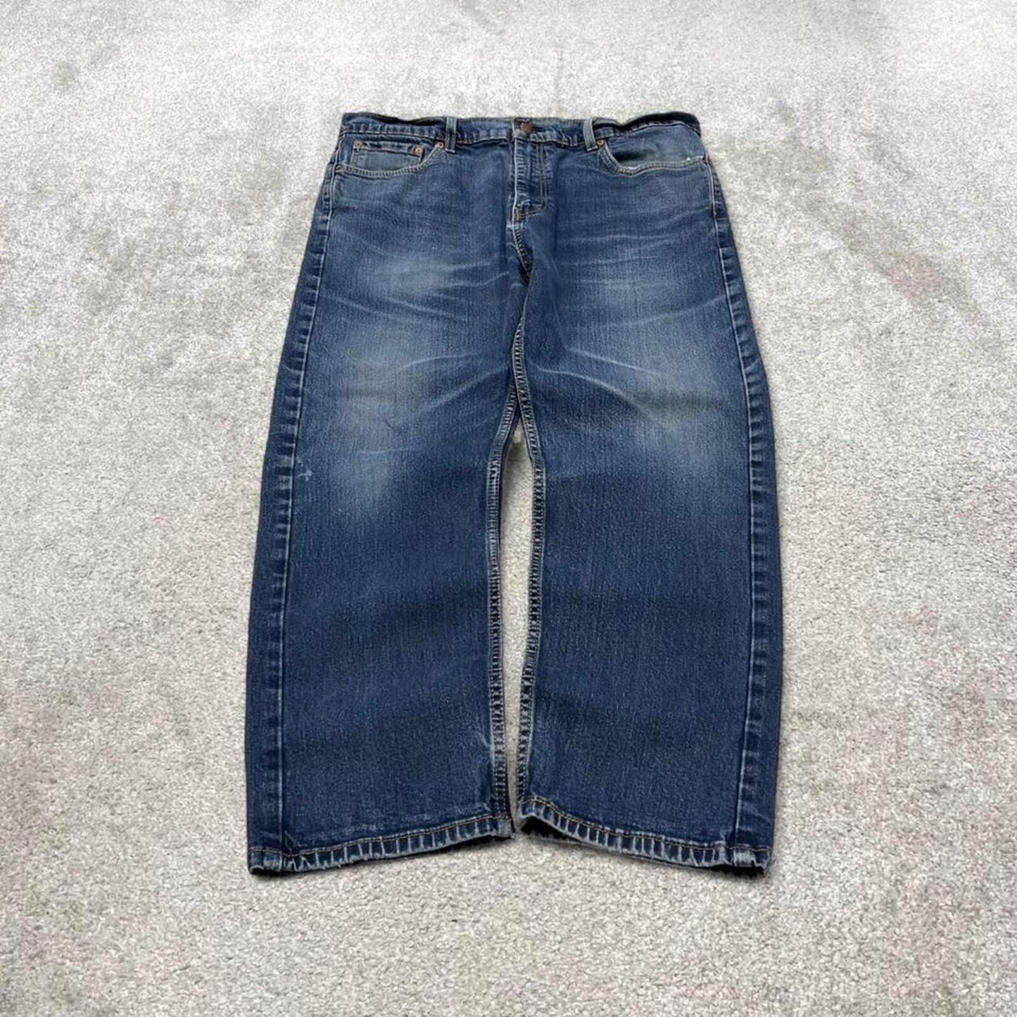 Y2k Levi's 505 jeans straight leg blue Casual denim pants red tab logo
