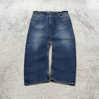 Y2k Levi's 505 jeans straight leg blue Casual denim pants red tab logo