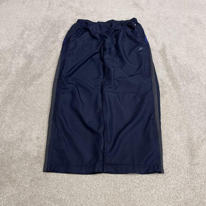 Starter baggy tracksuit bottoms wide leg navy Loose floaty print logo mesh lined track pants