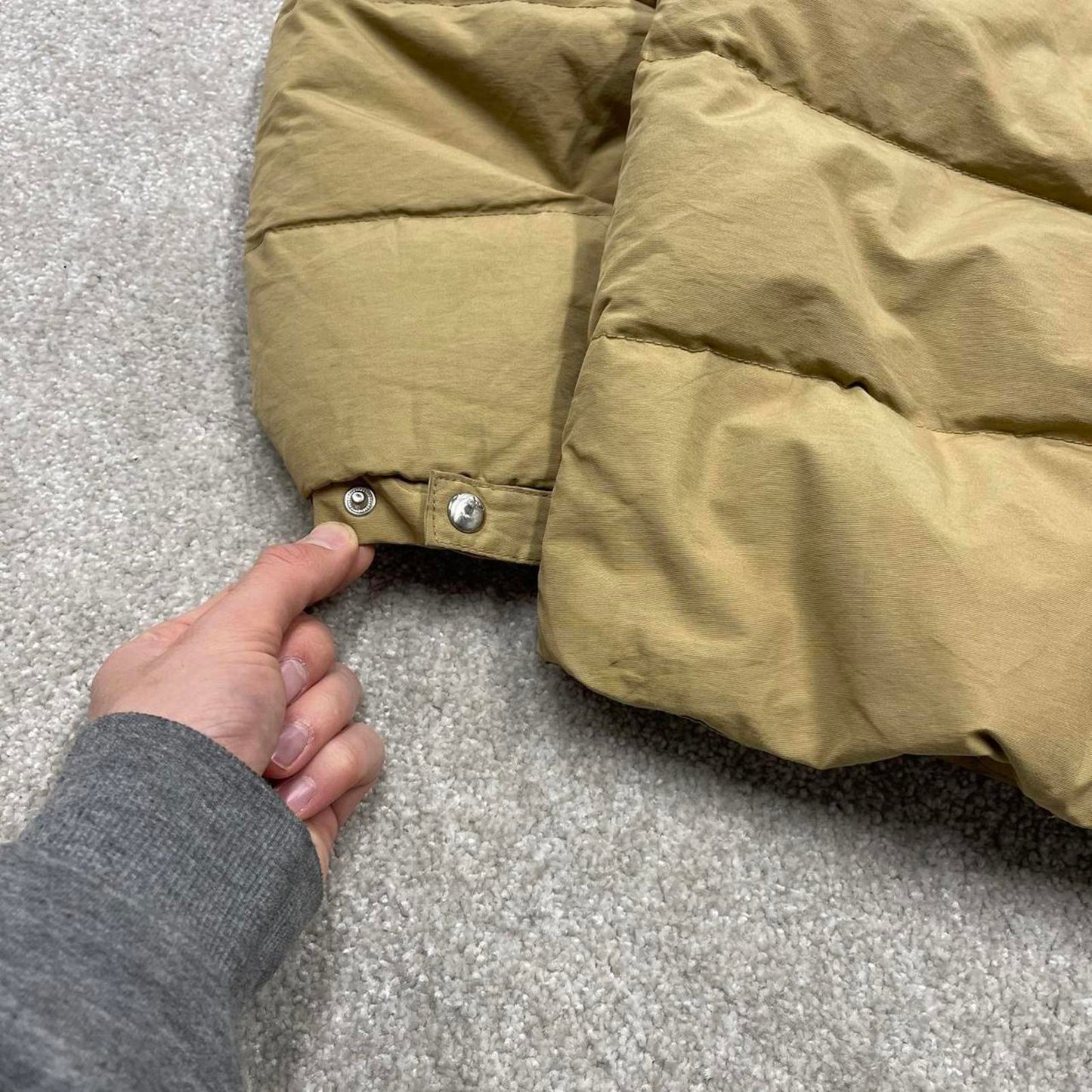 00s Quiksilver technical puffer jacket Small men's tan y2k thick padded insulated winter coat