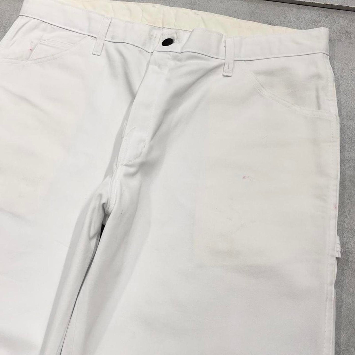 Dickies carpenter jeans W36L32 baggy white canvas cargo skater style jeans