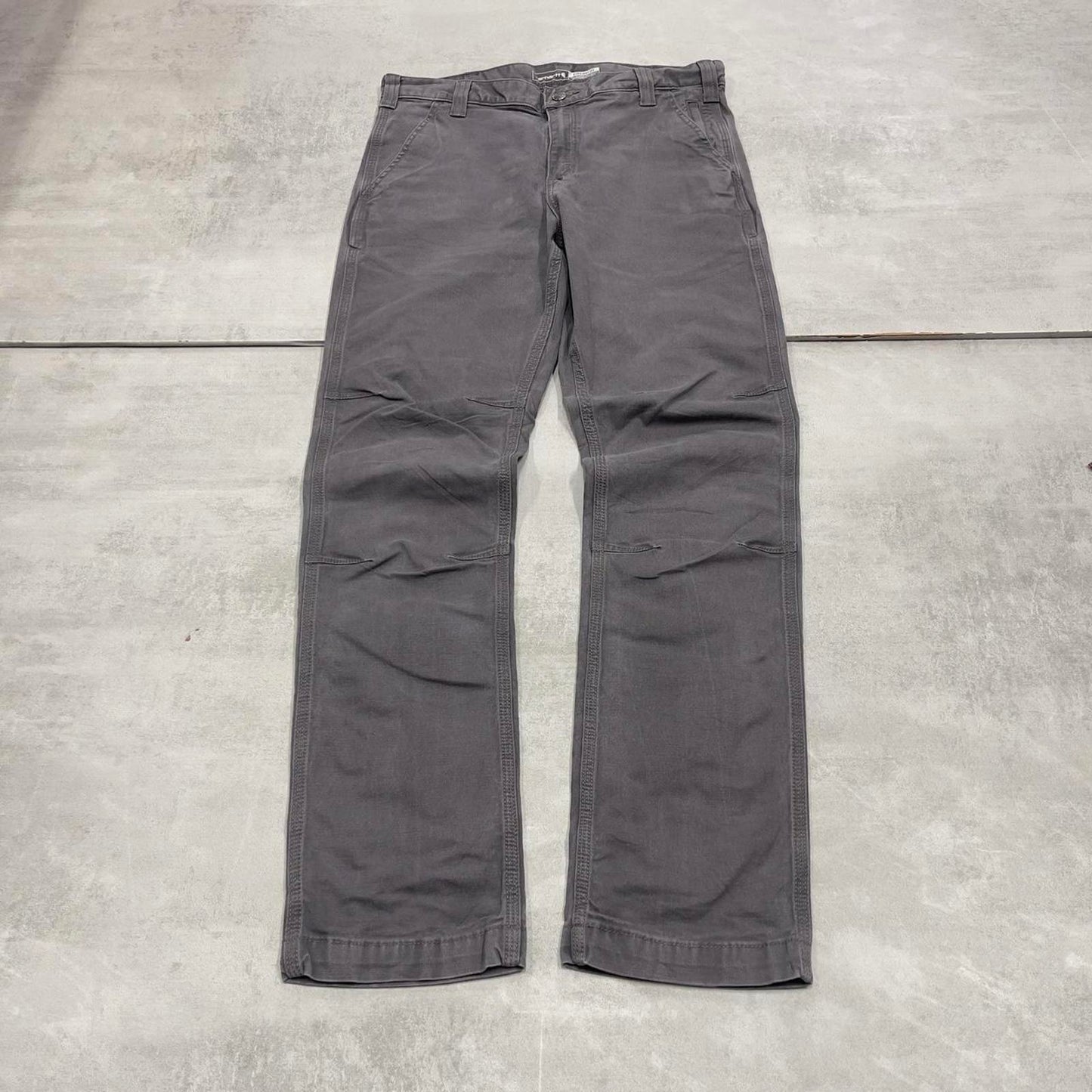 Mens Carhartt pants W33 L32 grey straight leg 90s style canvasy skater pants