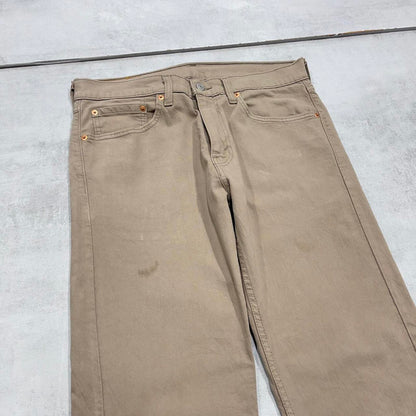 Khaki Levis 505 jeans W32L34