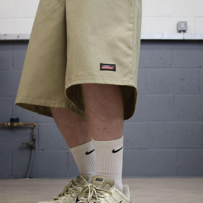 Dickies baggy carpenter shorts khaki Twill chino skater style shorts wide long leg