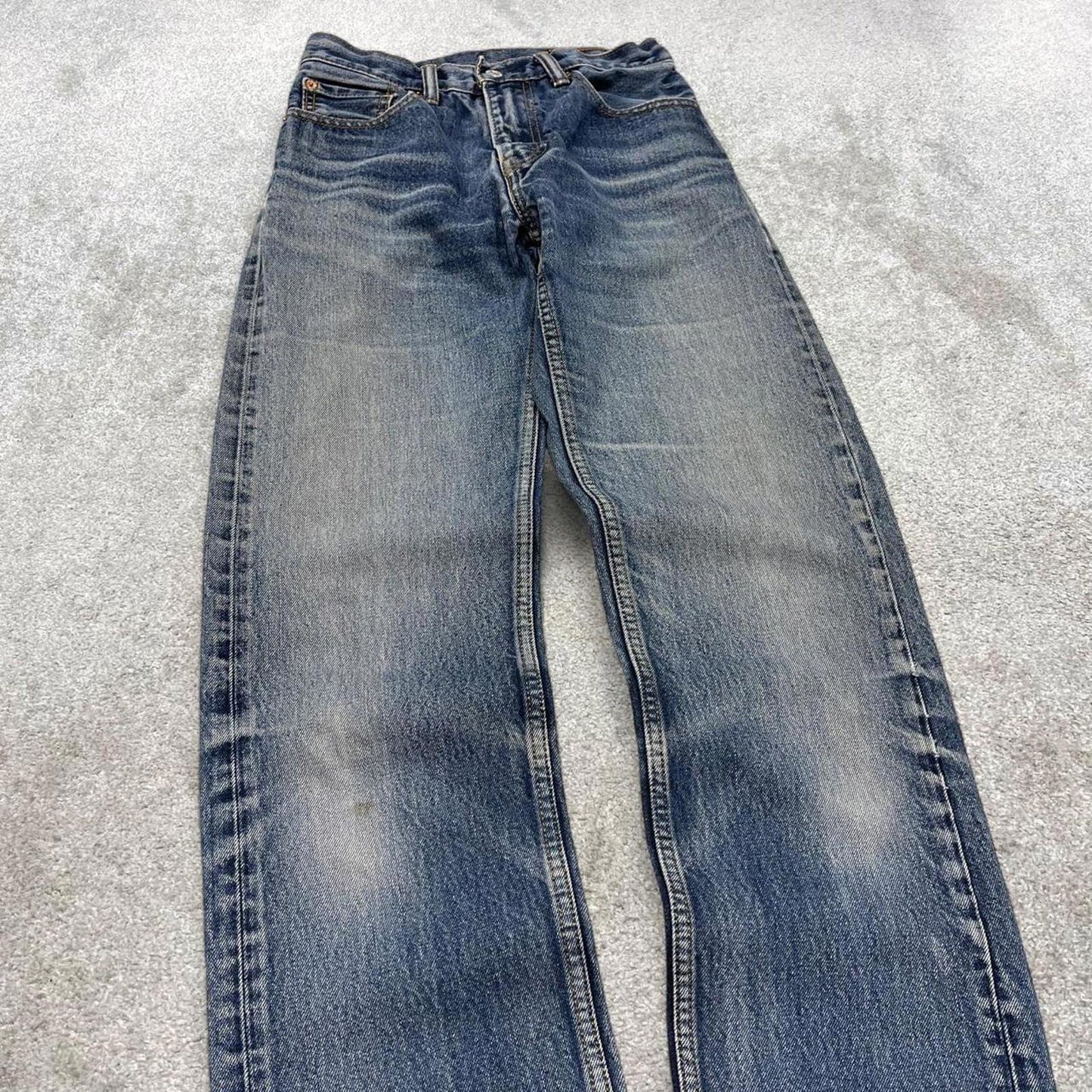 Vintage y2k Levi's 505 jeans blue Straight leg denim casual pants red tab logo