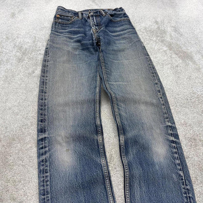 Vintage y2k Levi's 505 jeans blue Straight leg denim casual pants red tab logo