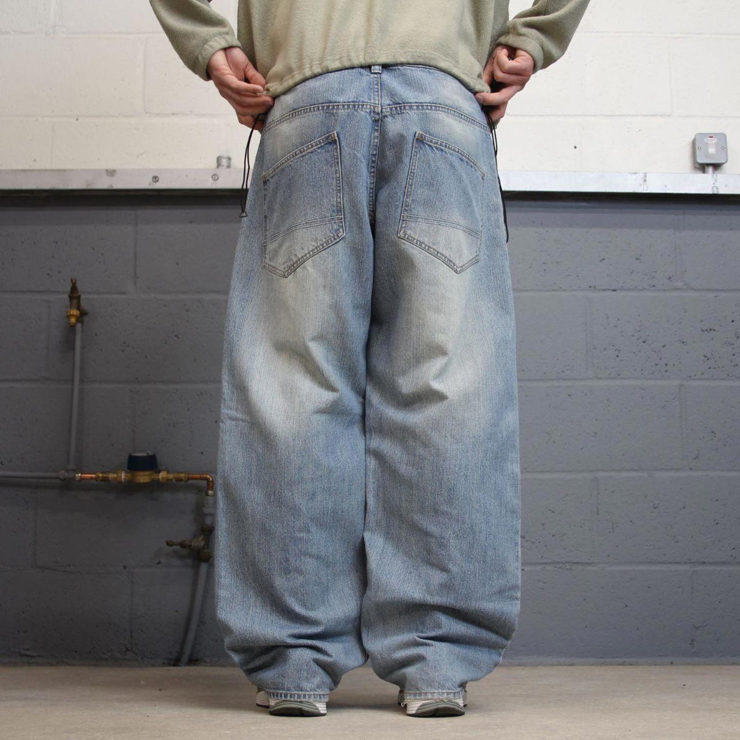 Y2K baggy Ecko Unltd jeans wide leg blue Loose fit denim skater style pants