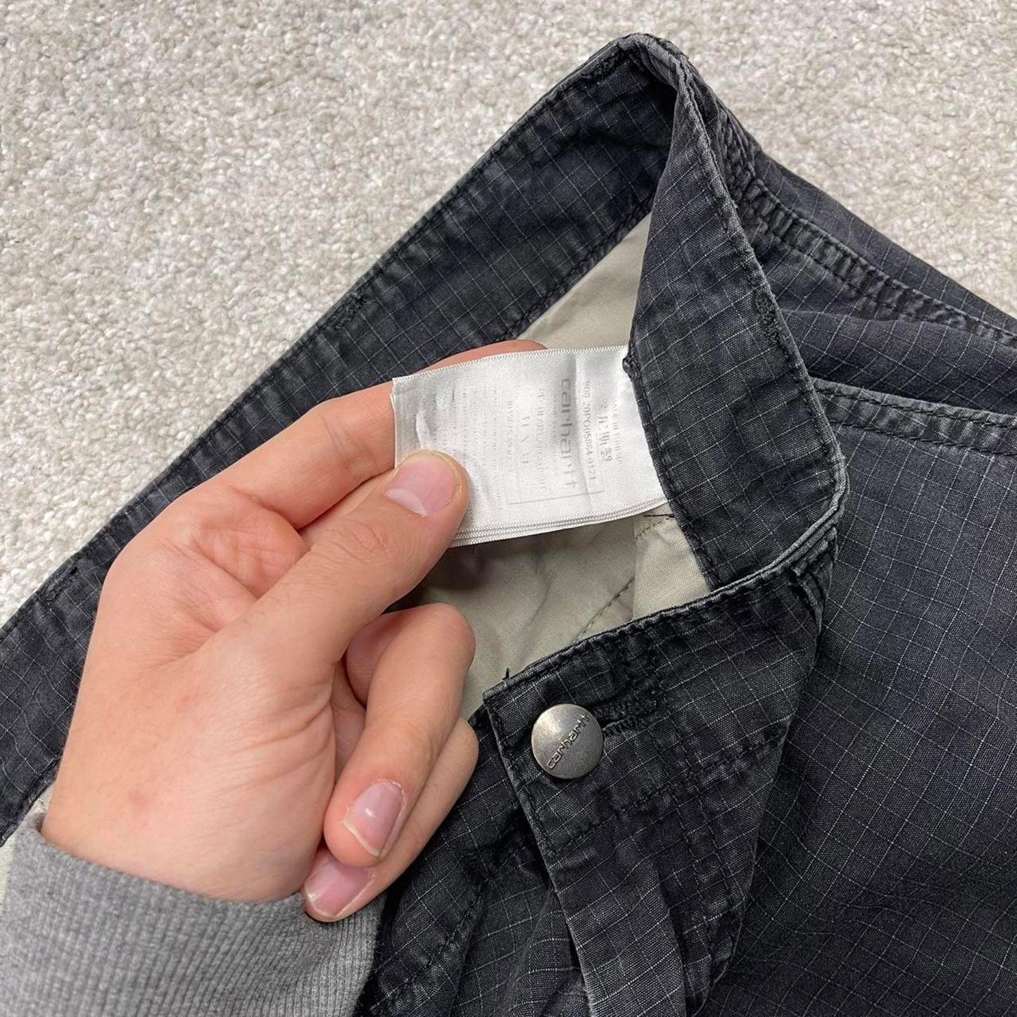 00s Carhartt WIP cargo pants black W31L34 90s skater style workwear cargos