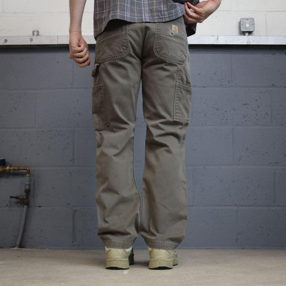 Carhartt carpenter pants relaxed y2k khaki Straight leg skater style workwear pants