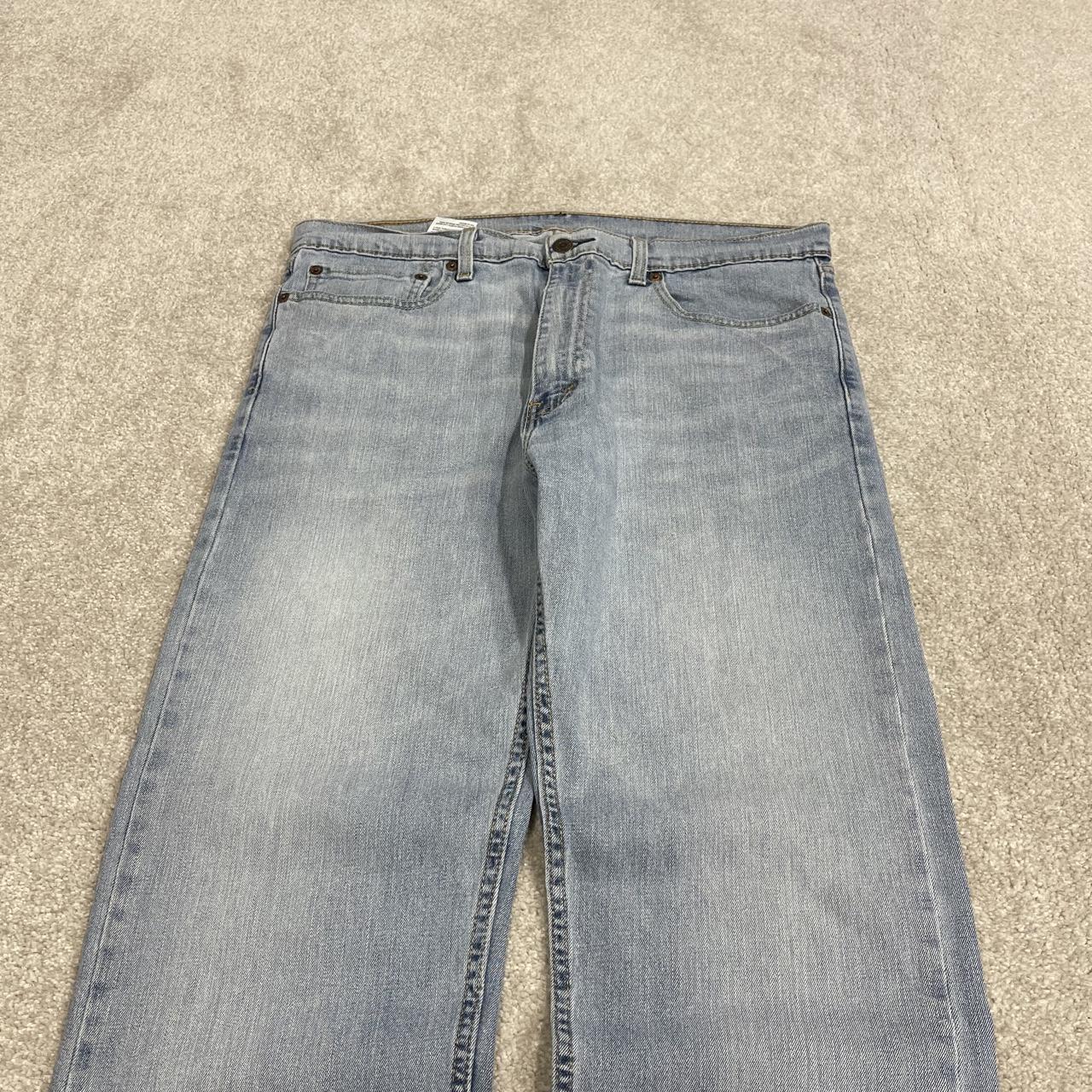 Y2K Levi’s 505 jeans W36L32 washed blue Straight fit 5 pocket belt loops red tab logo