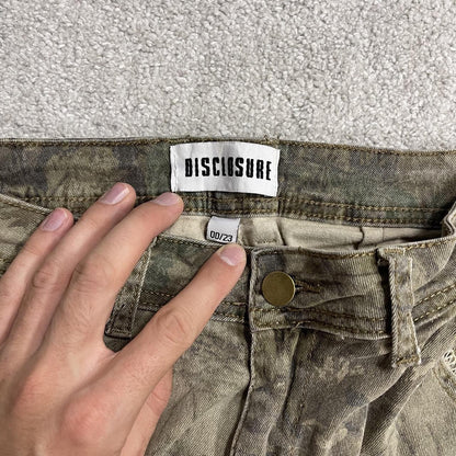 Camo cargo pants y2k utility khaki straight leg Disclosure camouflage combat cargos