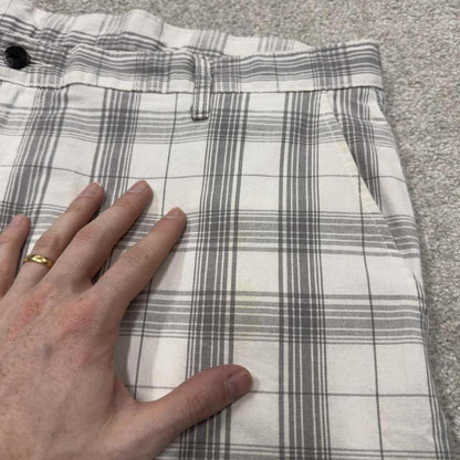 Dickies baggy checkered shorts carpenter white Chino check surf shorts long wide leg festival