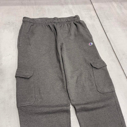 Y2k Grey Champion cargo joggers L