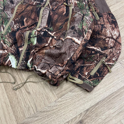 Y2K camo technical windbreaker jacket Adjustable camouflage hooded soft shell tech coat