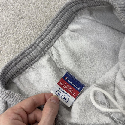 Y2K Champion grey casual sweatpants joggers Loose 2000s style jogging bottoms
