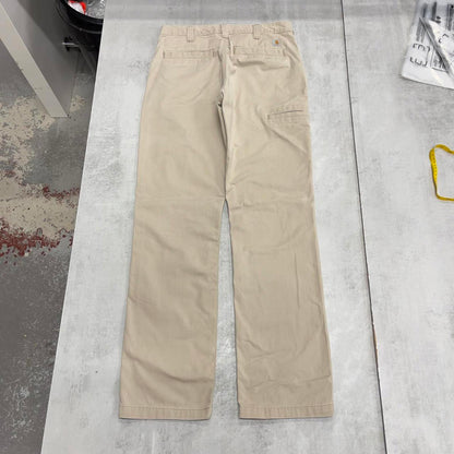 Mens Carhartt carpenter pants W32 L34 beige relaxed skater style cargos