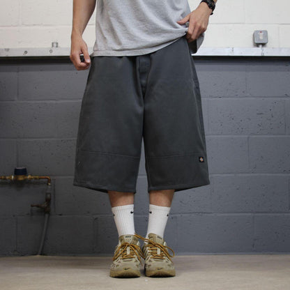 Dickies long chino shorts carpenter grey Chino style skater shorts long loose leg festival