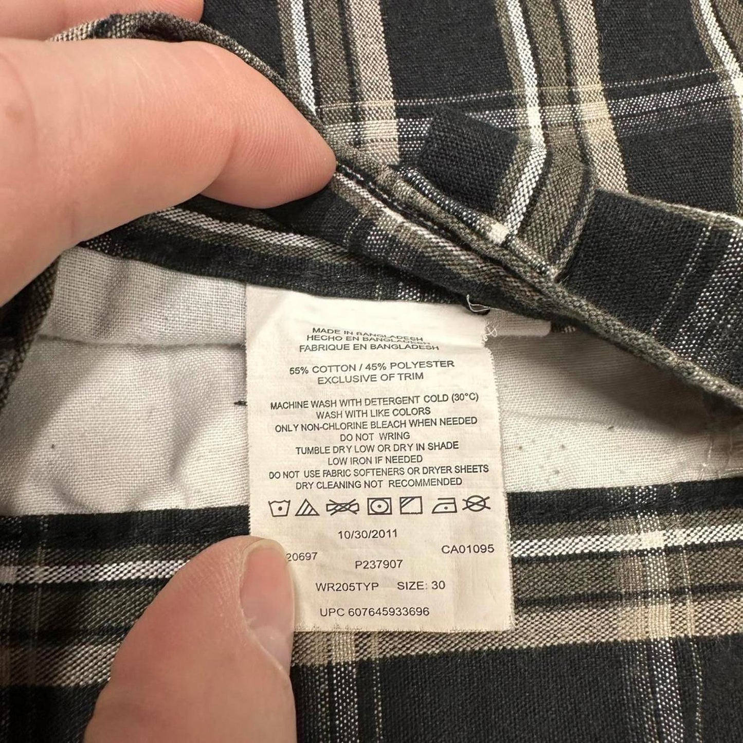 Checkered Dickies carpenter shorts W30