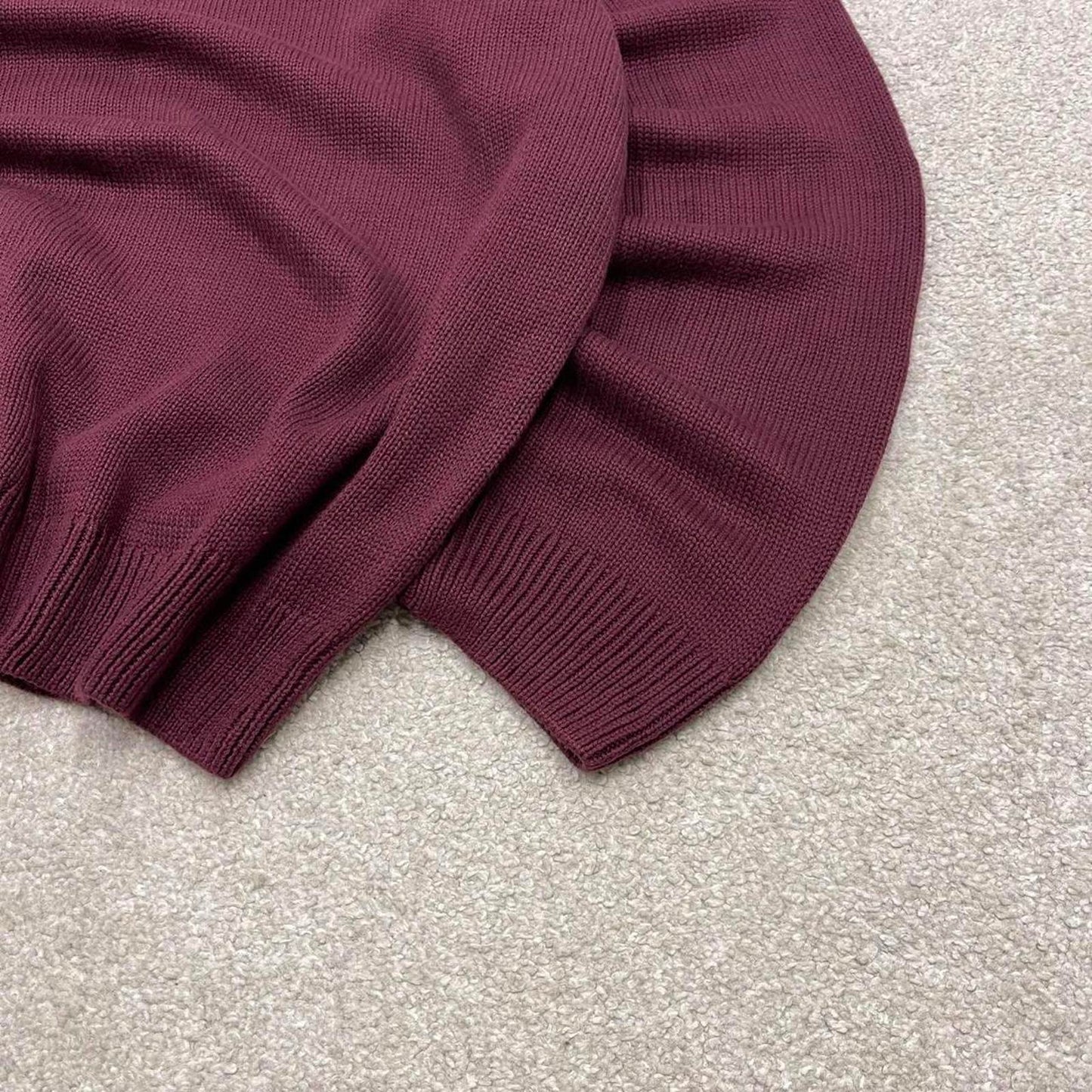 00s CHAPS knit sweater jumper XXL men's burgundy knitted pull over y2k 00s style