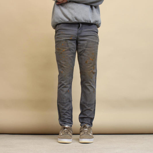 Grey double knee Carhartt Carpenter pants size 10 slim fit cargo pants