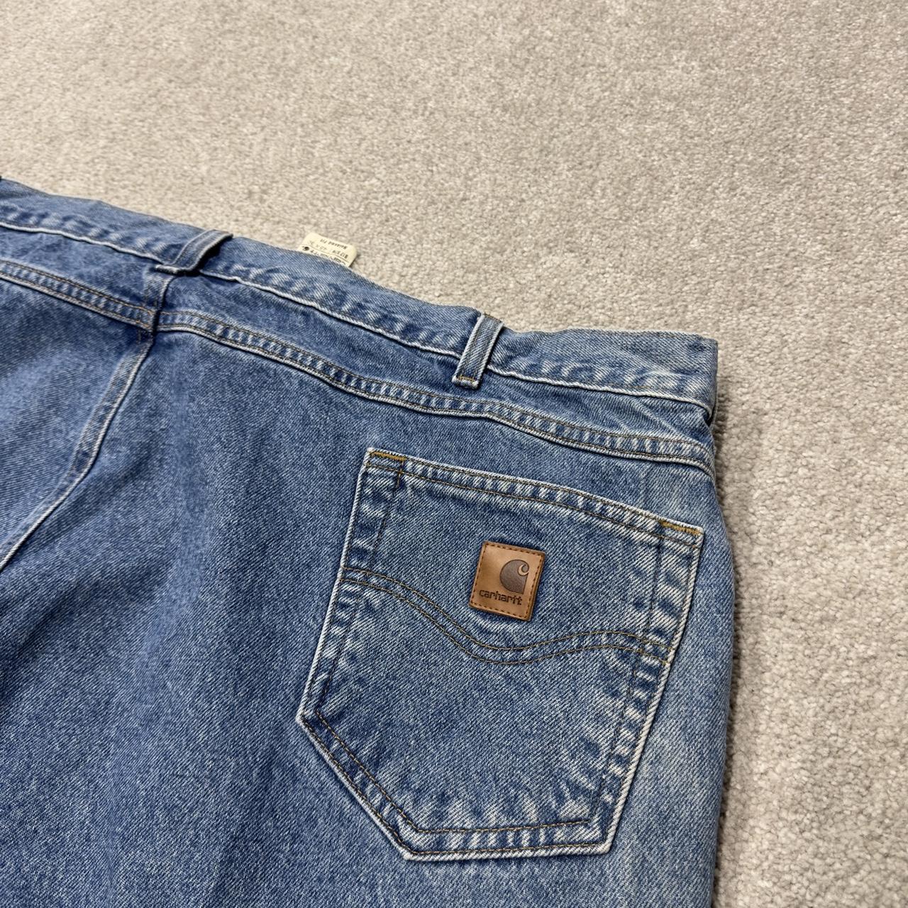 Baggy Carhartt jeans y2k blue denim Loose relaxed fit skater 2000s style workwear pants