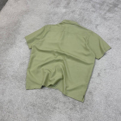 Green checkered Columbia technical shirt XL men's short sleeve button up autumn y2k style