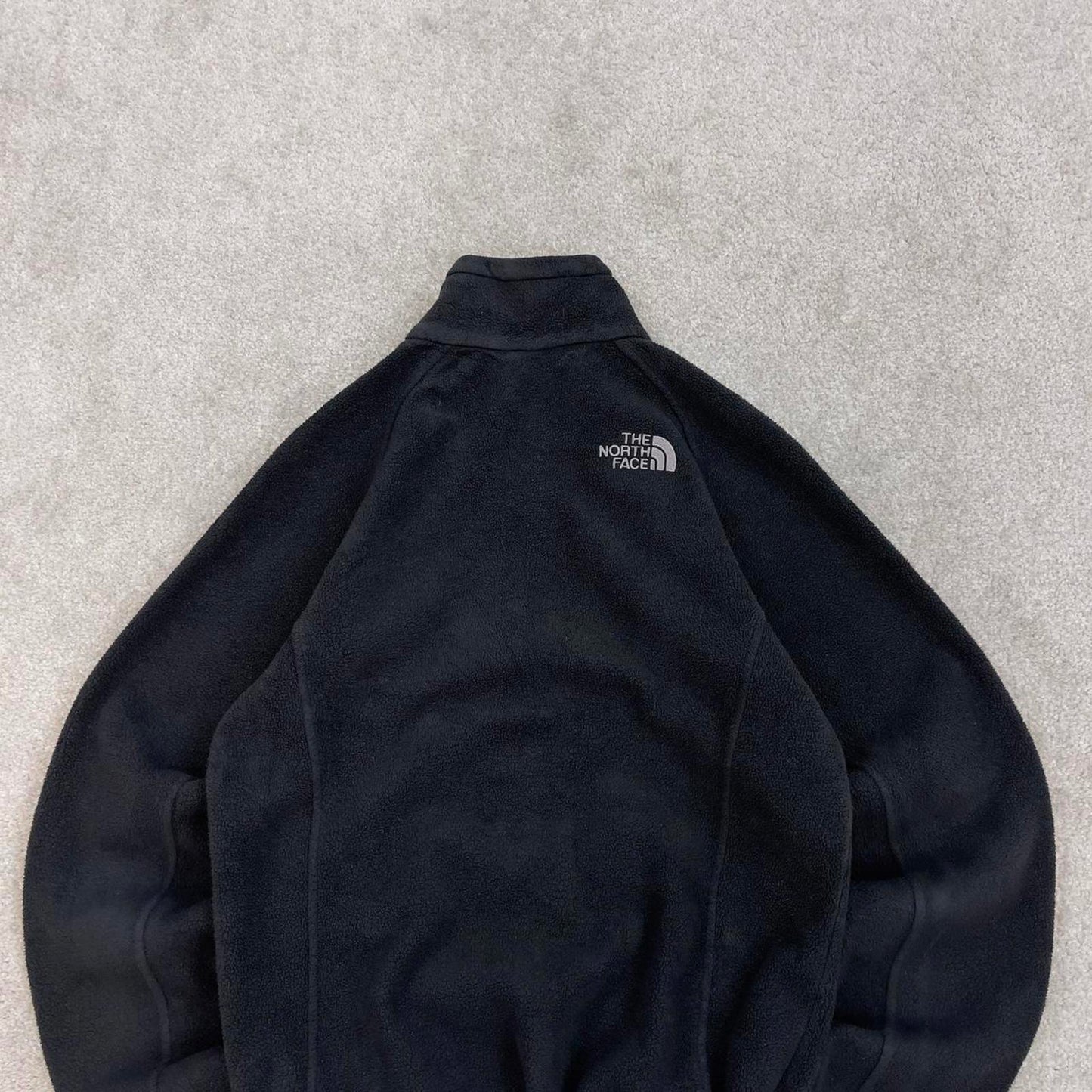Black North Face technical zip up fleece Small women's TNF y2k style autumn