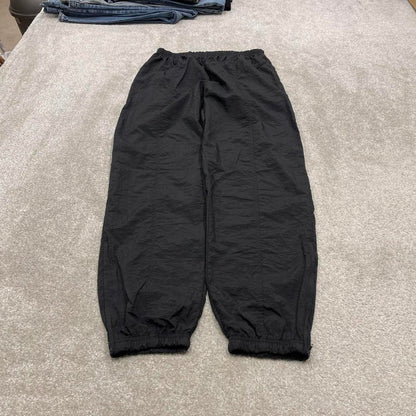 Vintage 00s Reebok tracksuit bottoms black Large loose y2k joggers embroidered track pants trackies