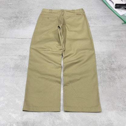 Dickies 874 Pants W34L30 khaki straight leg original fit twill chino style skater pants