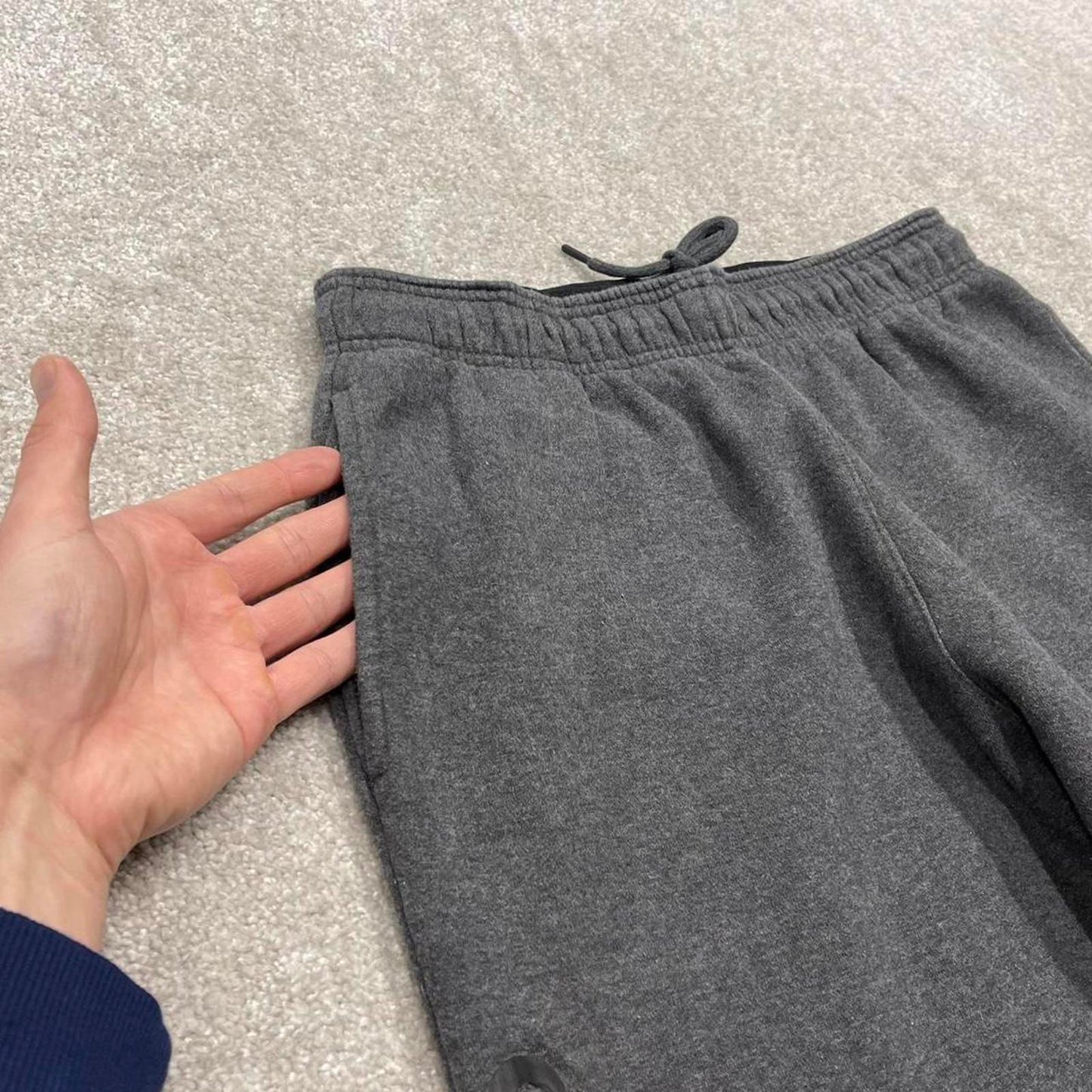 Vintage y2k Reebok sweatpants joggers grey Drawstring jogging bottoms with pockets