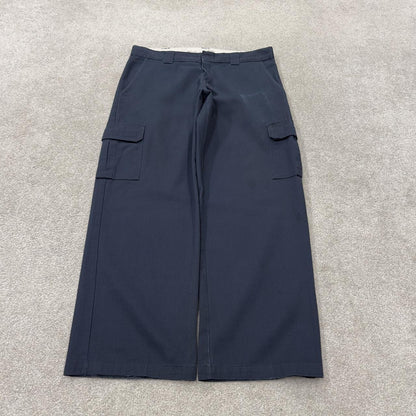 Dickies cargo pants y2k relaxed navy Loose leg twill chino style utility workwear pants