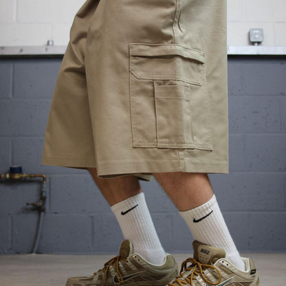 Dickies baggy cargo shorts Y2K khaki Chino skater / surf shorts loose fit festival