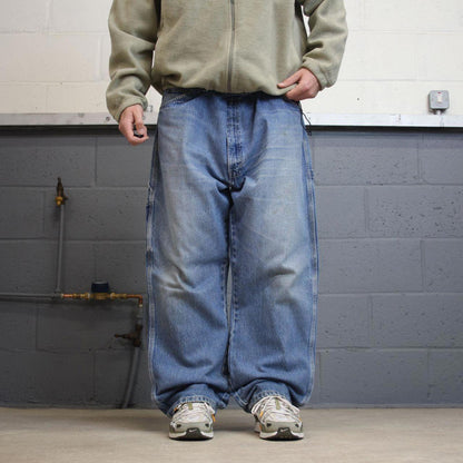 Dickies baggy carpenter jeans blue denim cargo skater style work pants