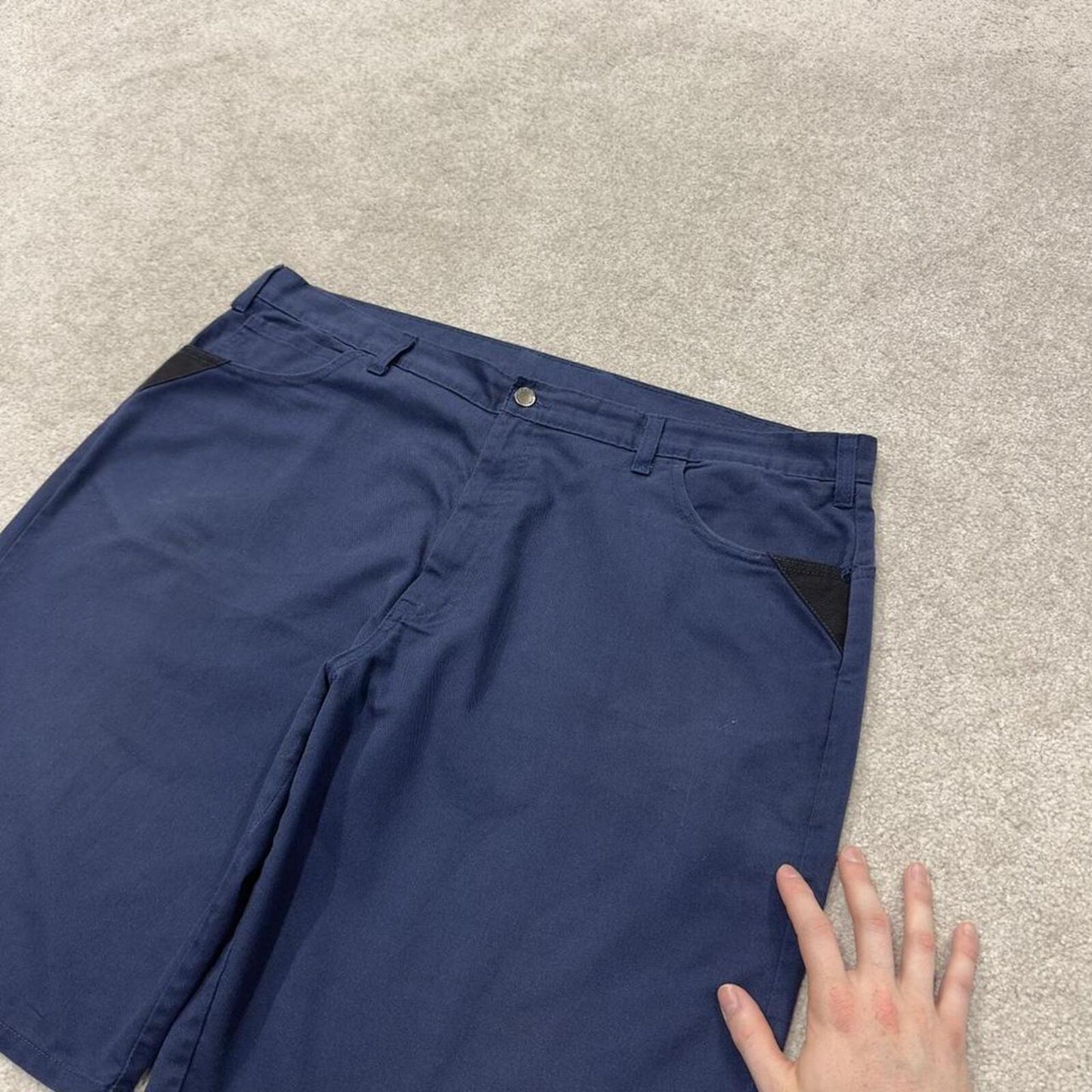 Dickies chino shorts Y2K navy Chino style skater shorts loose leg festival