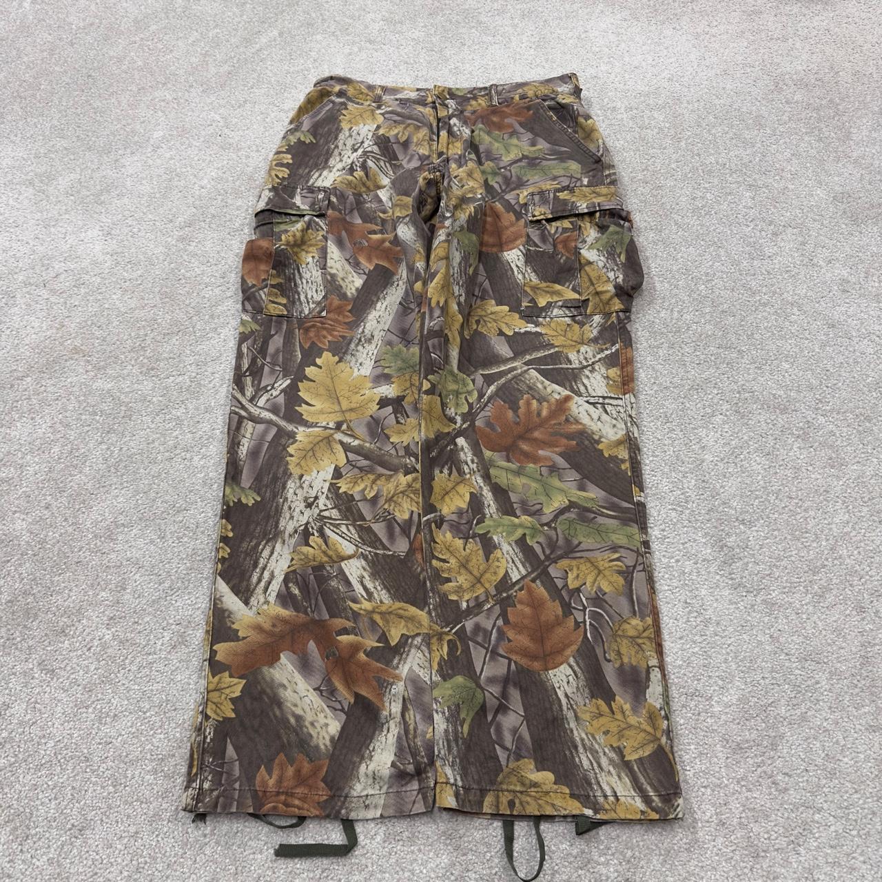 Vintage Camo Realtree style cargo pants Y2K khaki M Master sportsman camouflage loose trousers